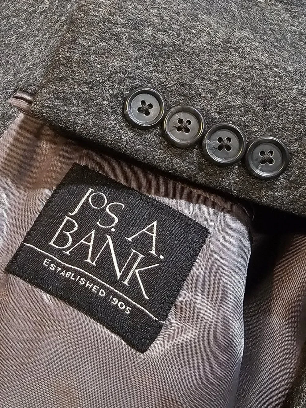 Jos. A. Bank Camelhair Gray Jacket Blazer 42R
